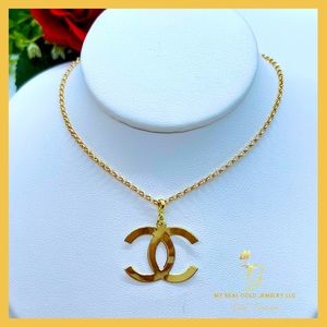 18K Real Gold Necklace 18”